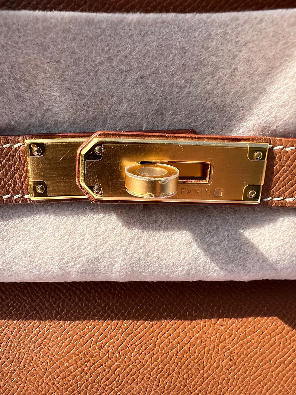 Thumbnail: Hermes Birkin 35 Gold on Gold Hardware Togo Leather 