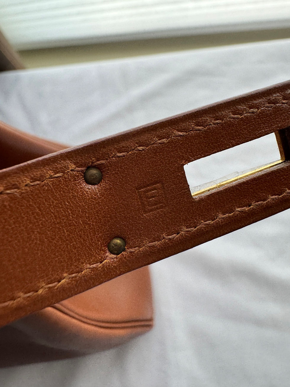 Thumbnail: Hermes Kelly 32Box Calf with Gold Hardware square 🔳 E