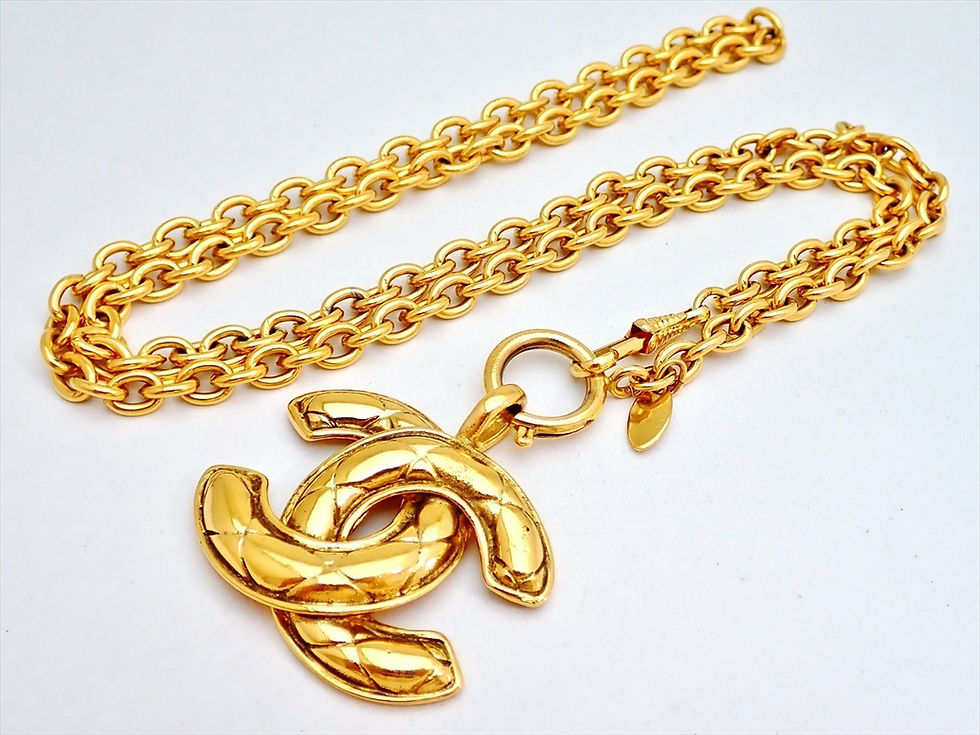 Thumbnail: C117 Chanel Choker & C92. Chanel Coco Necklace 