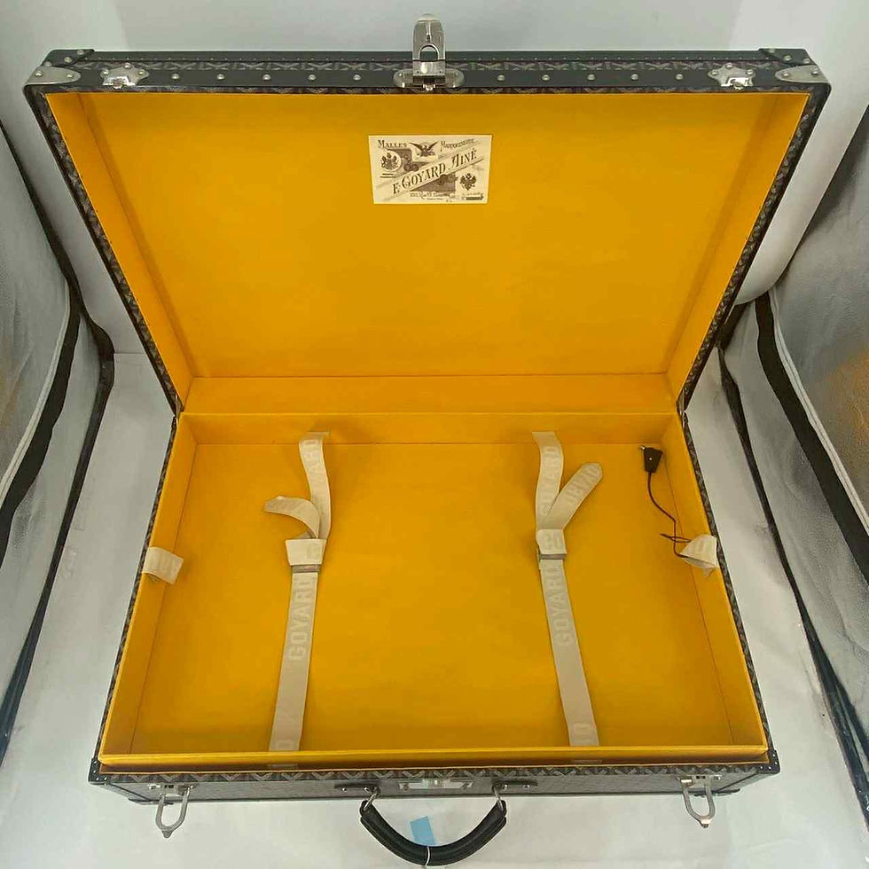 Thumbnail: Goyard Black Palace 70 Travel Trunk