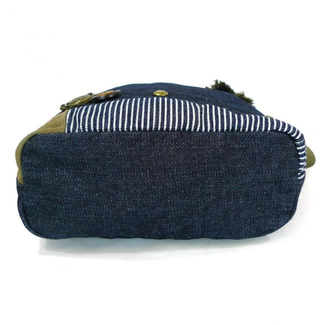 Thumbnail: Patch Crossbody Bag - Denim - * shown with Hedgehog Fob