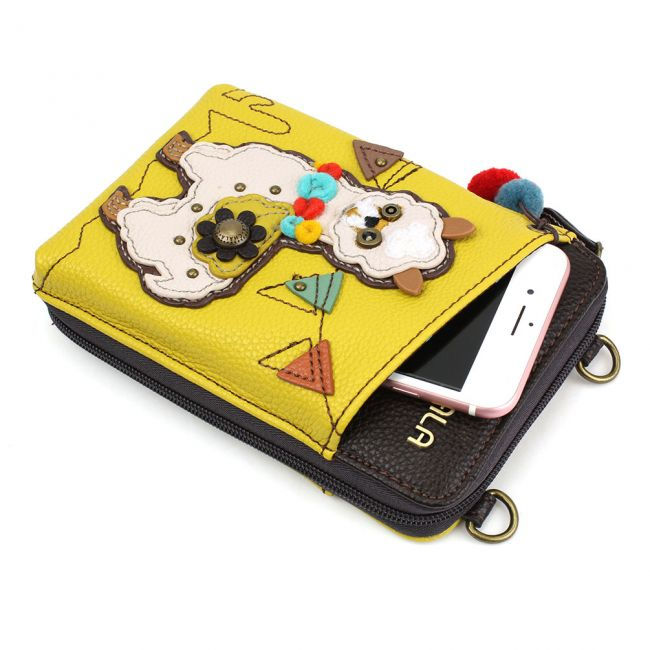 Thumbnail: Llama Crossbody Zip Around Wallet