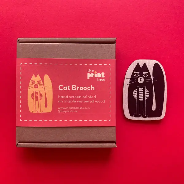 The Print Lass | Cat Brooch