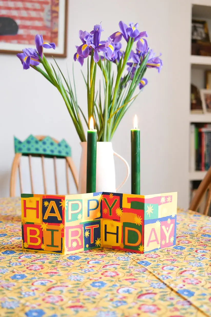 Thumbnail: East End Press | Happy Birthday Concertina Card