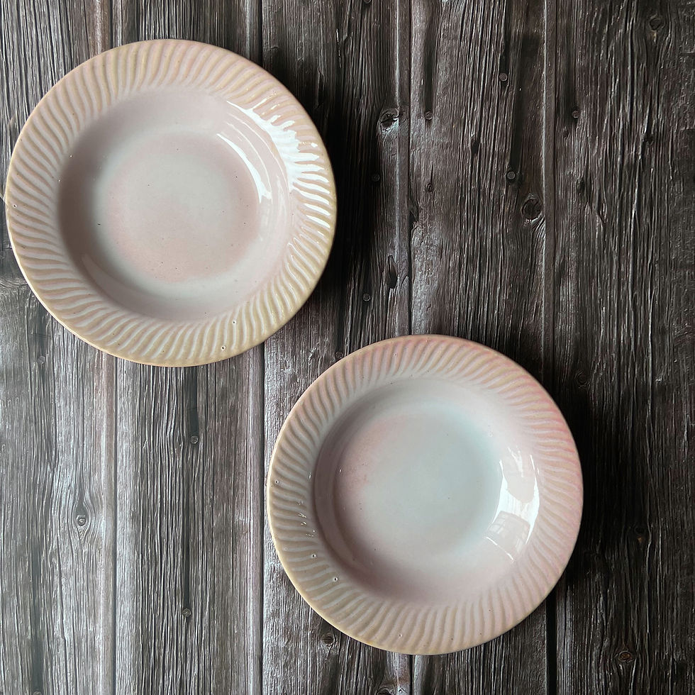 Thumbnail: HOC-PINK STUDIO POTTERY PASTA PLATE (SET OF 2)