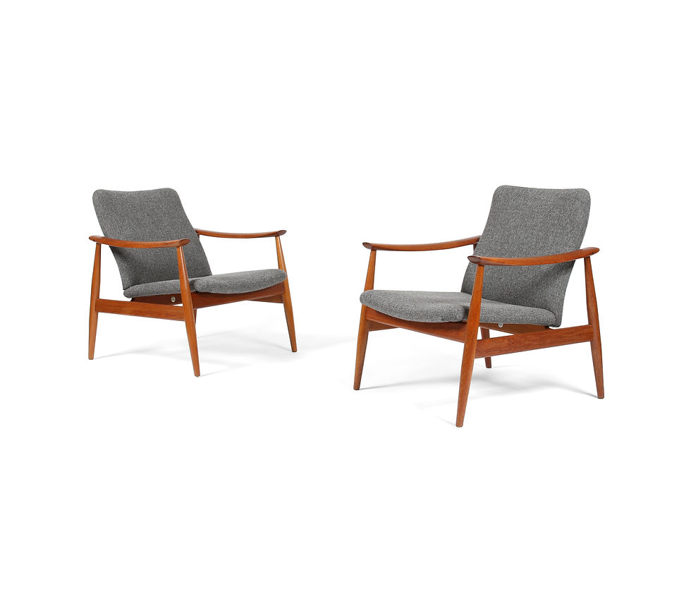 Finn Juhl France and Son Teak Chairs