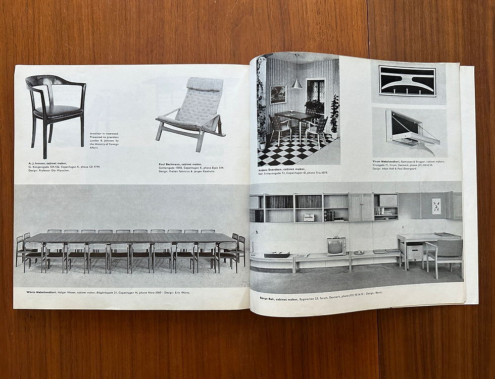 Thumbnail: Mobilia Magazine No. 116. March 1965. Nanna Ditzel. Paris Furniture Fair. Vodder