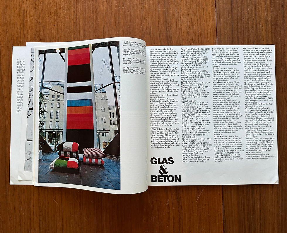 Thumbnail: Mobilia Magazine No. 221. Dec. 1973. Harry Bertoia by Grete Jalk. Vintage Ads