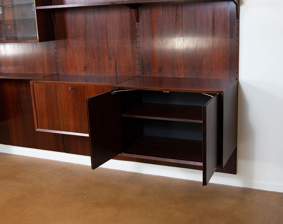 Thumbnail: Rosewood Poul Cadovius 4 Bay Wall Unit. SOLD