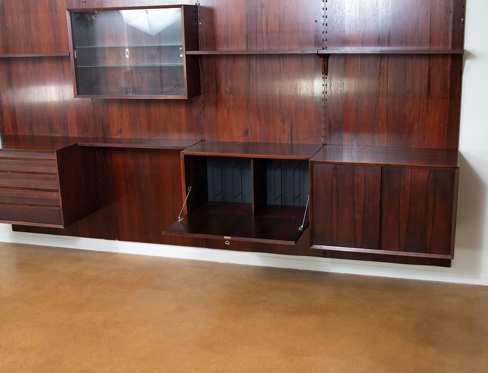 Thumbnail: Rosewood Poul Cadovius 4 Bay Wall Unit. SOLD