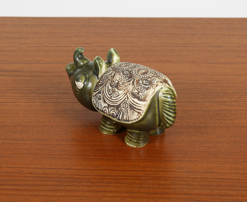 Rare Jura Rhino by Lisa Larson for Gustavsberg Sweden. 1970s. Free