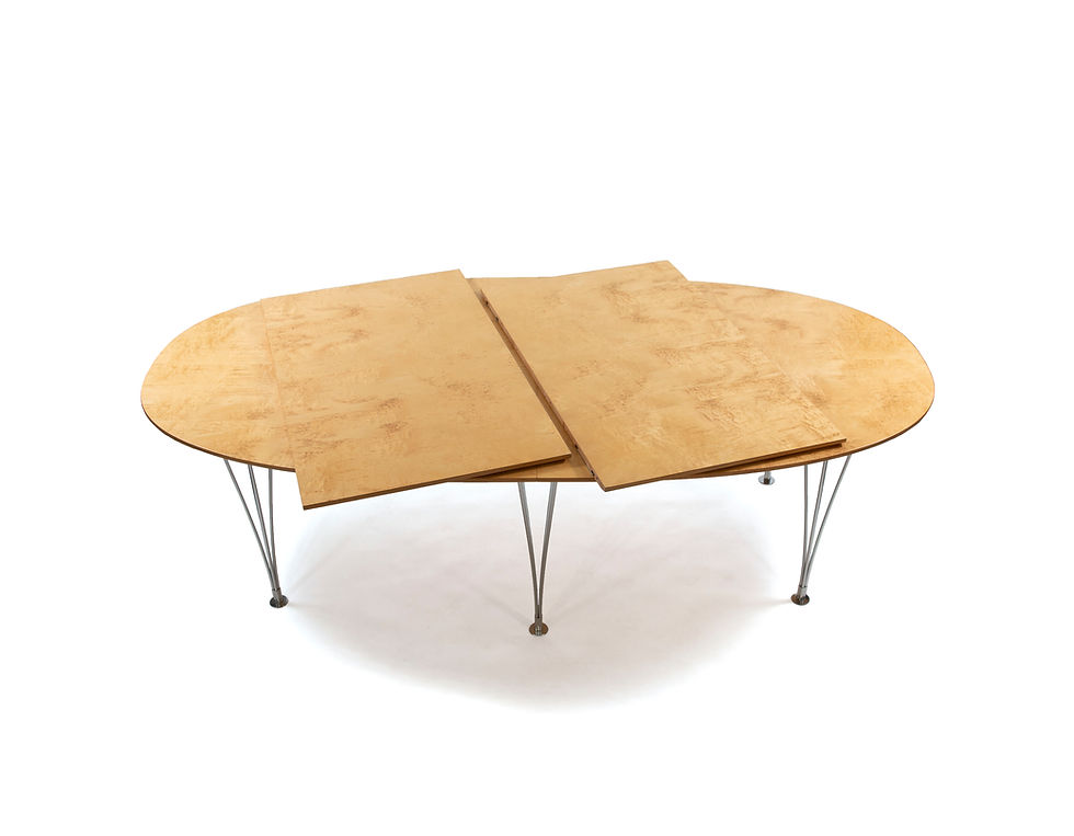 Thumbnail: Rare Superellipse Conference, Dining Table. Bruno Mathsson, Hein. SOLD