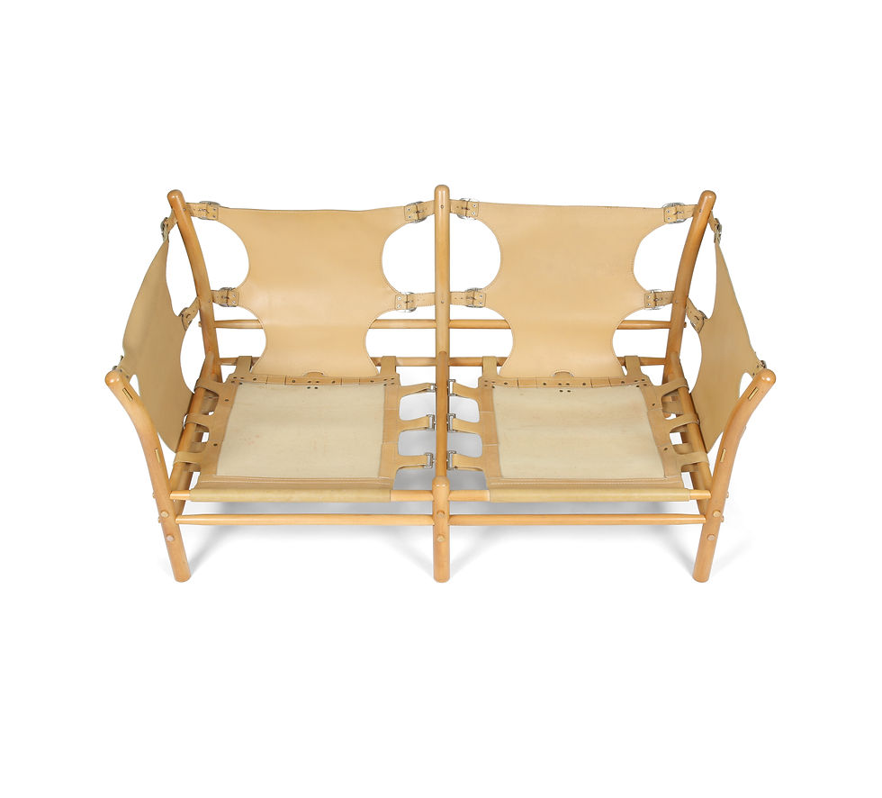 Thumbnail: Arne Norell Ilona 2-Seat Safari Sofa. 1970s. SOLD