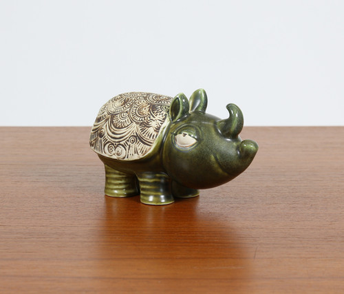 Rare Jura Rhino by Lisa Larson for Gustavsberg Sweden. 1970s. Free