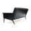 Thumbnail: Mid Century Modern Danish Black Leather Couch