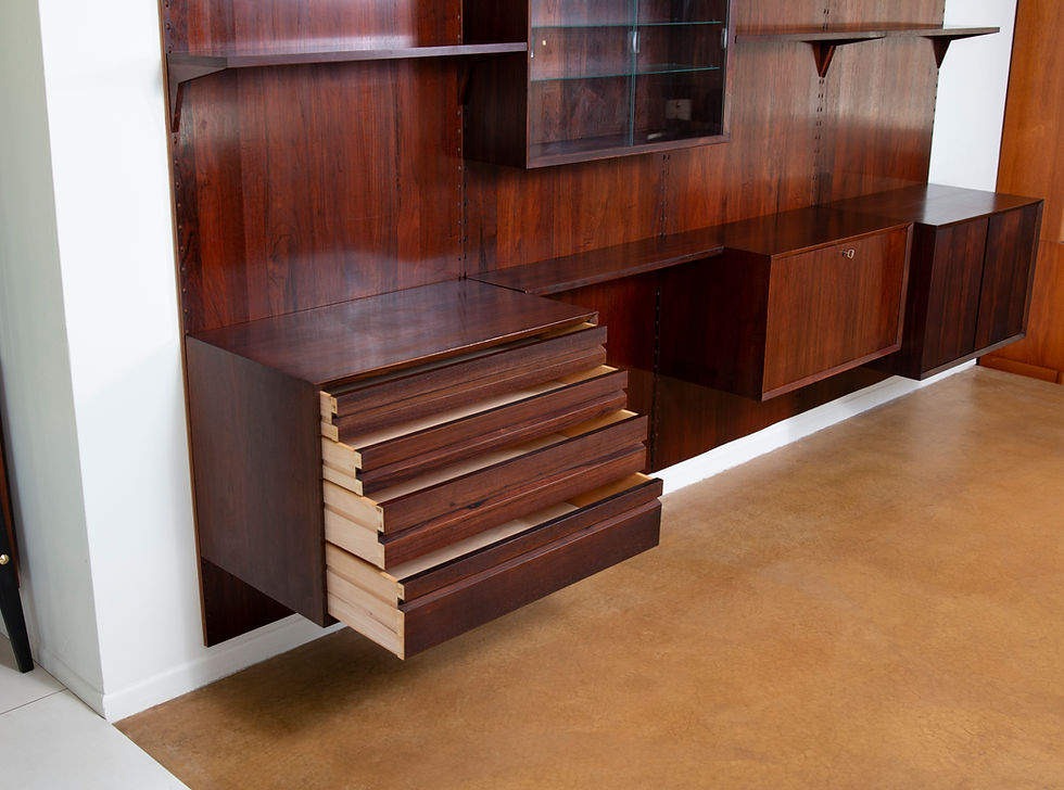 Thumbnail: Rosewood Poul Cadovius 4 Bay Wall Unit. SOLD