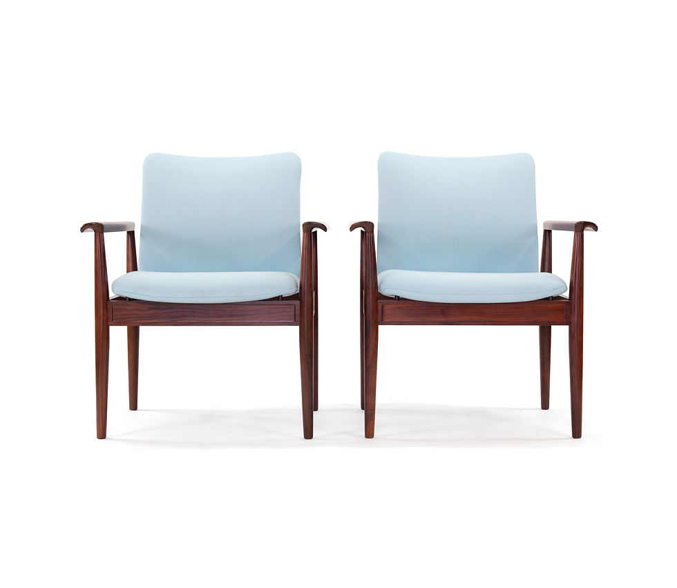 Finn Juhl Rosewood Diplomat Chairs
