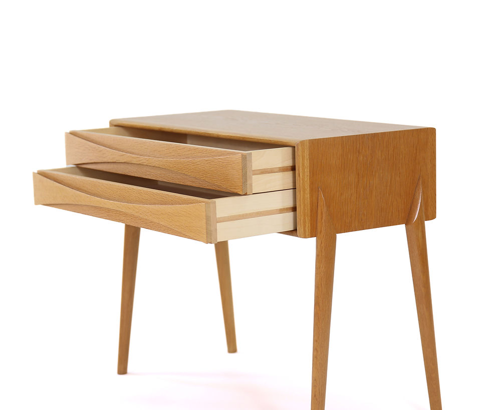 Thumbnail: Rimbert Sandholdt Side Table by Glas och Tra Sweden. 1959. SOLD
