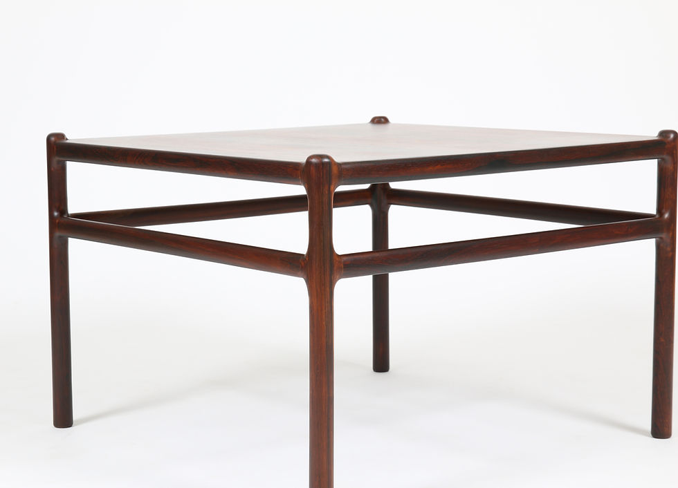 Thumbnail: Vintage 1960 Danish Square Rosewood Coffee or Corner Table with Nice Details