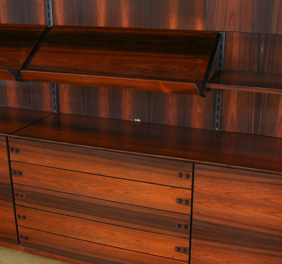 Thumbnail: Amazing Kofod Larsen Danish Rosewood Wall Unit. SOLD