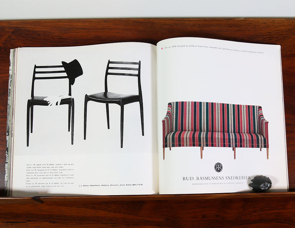 Thumbnail: Mobilia Magazine No. 98. Sept 1963. Herning. Vintage Ads. Aagaard Andersen
