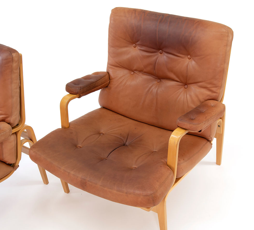 Thumbnail: Bruno Mathsson for Dux Ingrid Patina Natural Leather