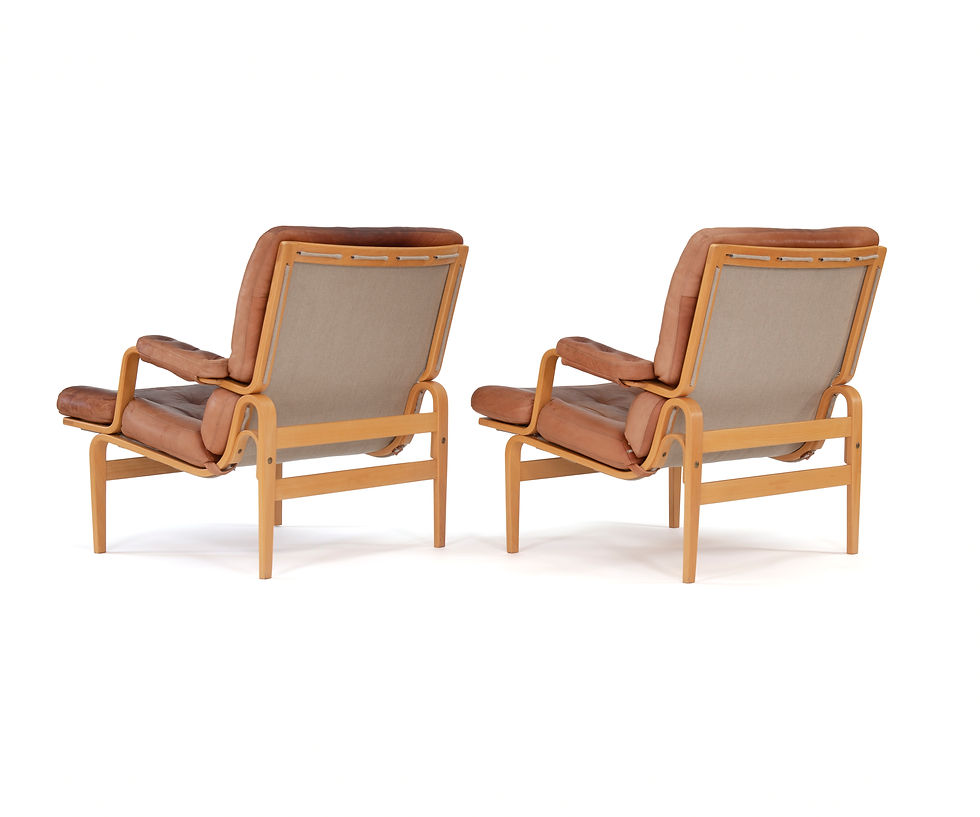 Thumbnail: Bruno Mathsson for Dux Ingrid Lounge Chairs
