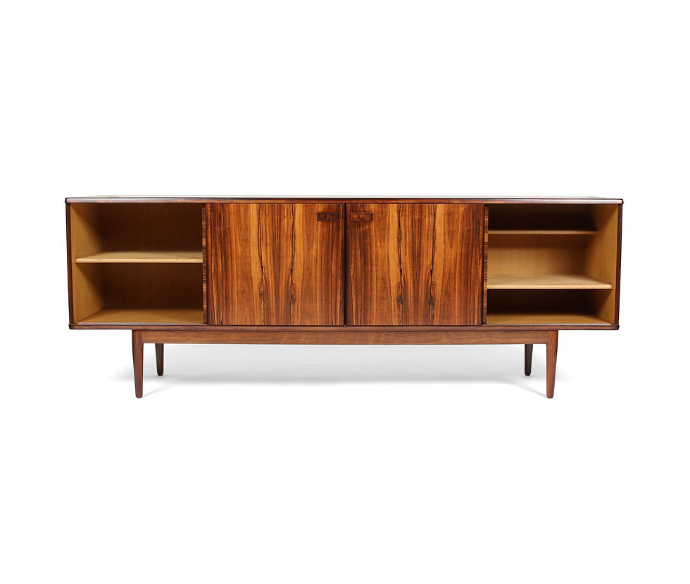 Thumbnail: Christian Linneberg Long Danish Rosewood Credenza. SOLD