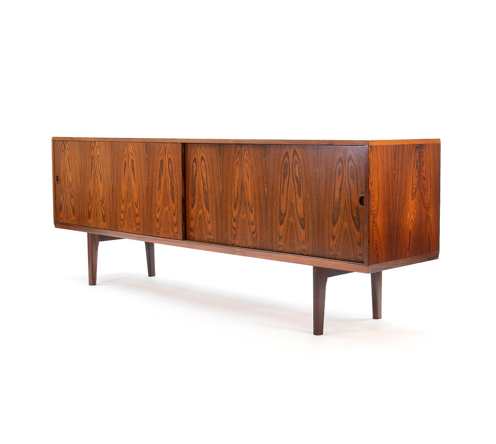 Thumbnail: Long 1960s Danish Rosewood Credenza. SOLD