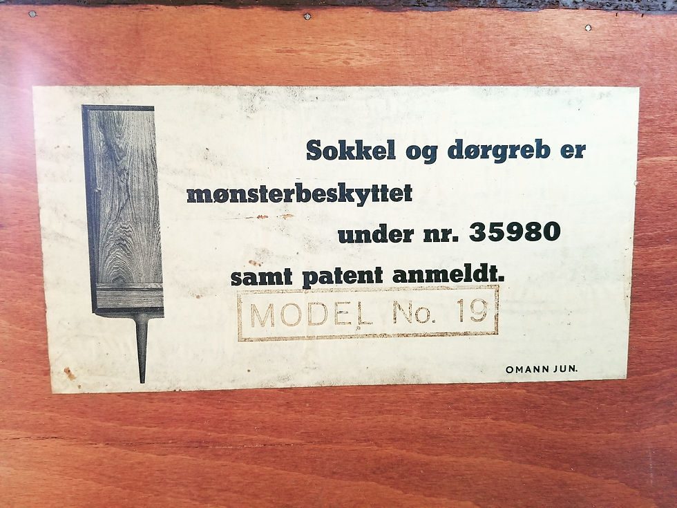 Thumbnail: Gunni Omann Omann Jun Model 19 Rosewood Credenza Label