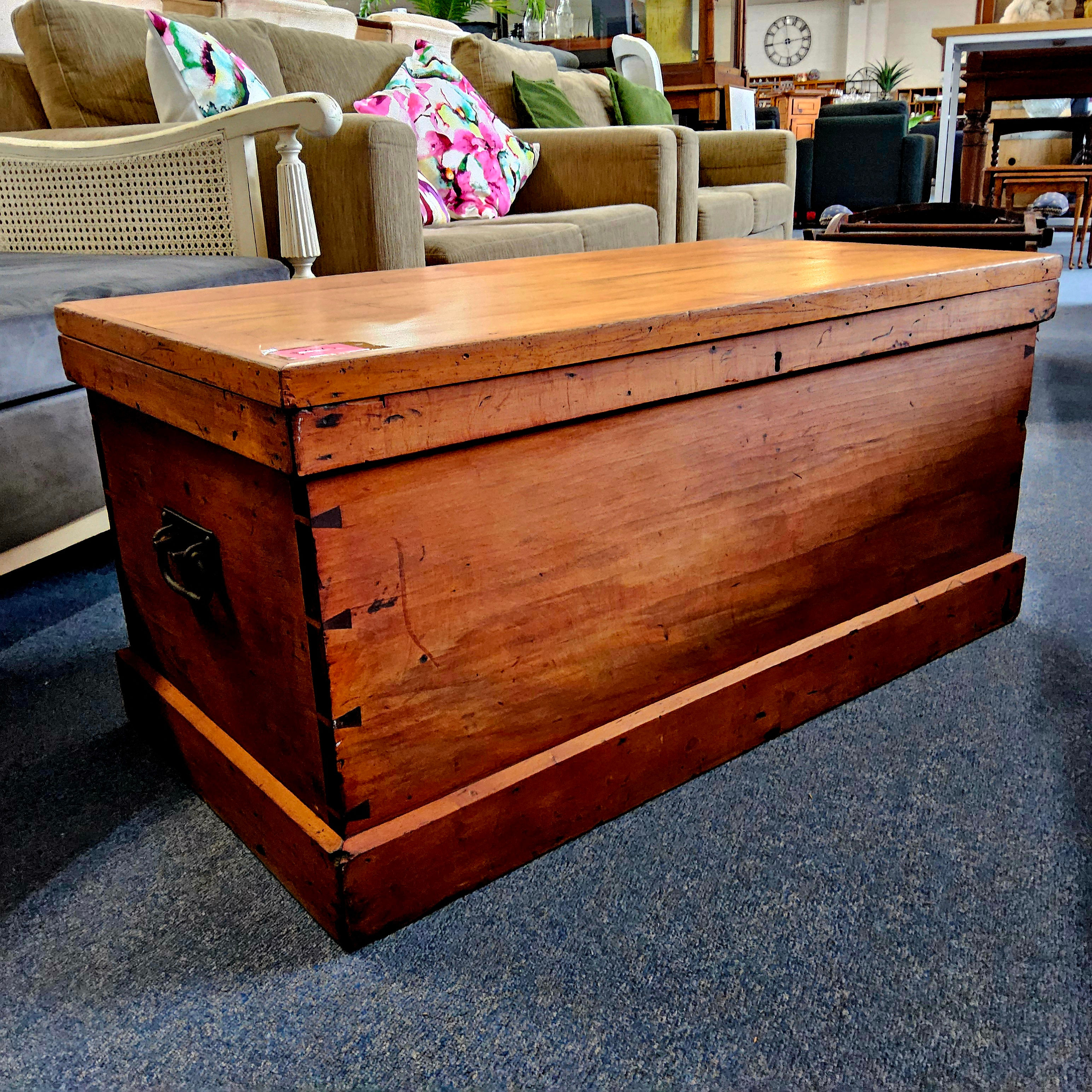 GORGEOUS AGED RIMU CHEST