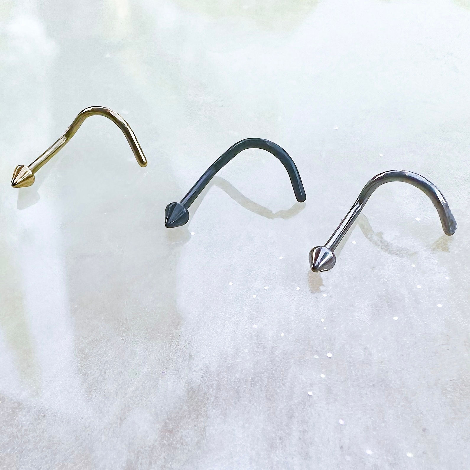 Titanium Spike Nose Stud