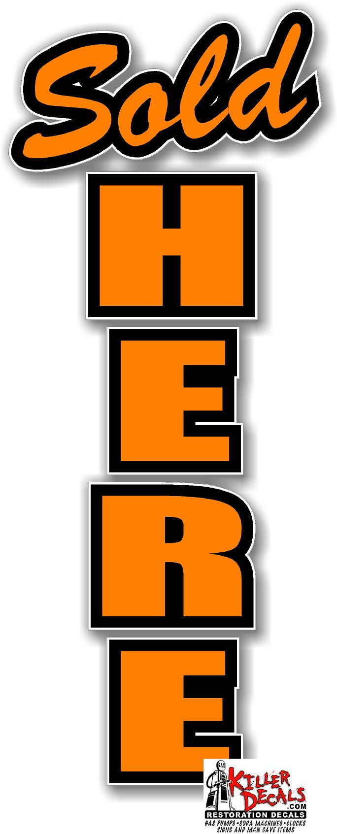Thumbnail: (Sold-1-7) SOLD HERE DECAL