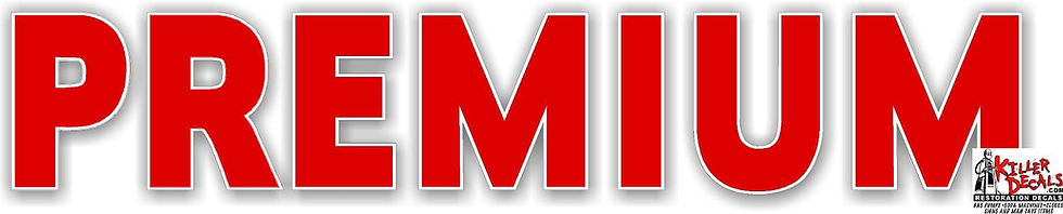 Thumbnail: (PREMIUM-1)  PREMIUM PUMP DECAL - JUST LETTERS