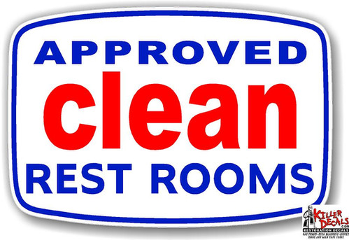 (Rest-1) RESTROOM DECAL | killer decals