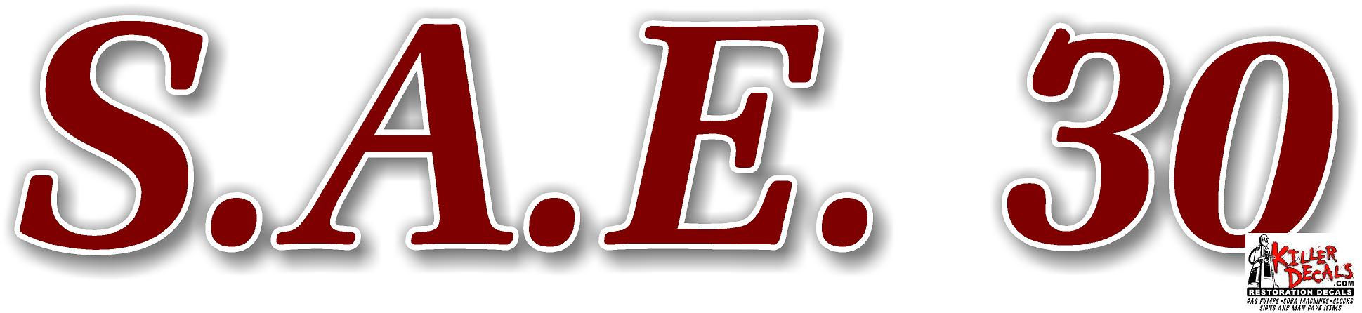 (Motor Oil-8) MOTOR OIL DECAL