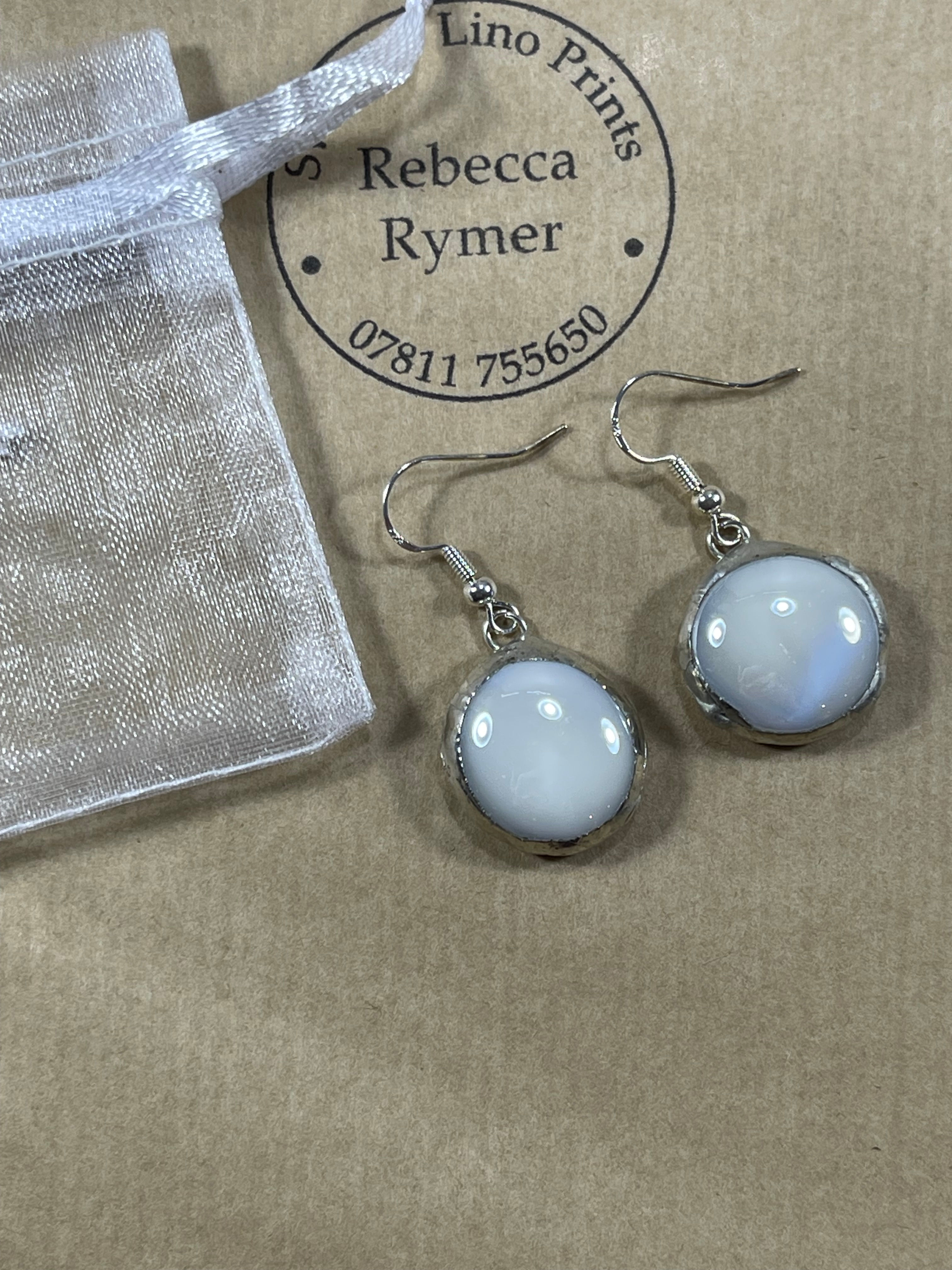 Opaque Glass Earrings