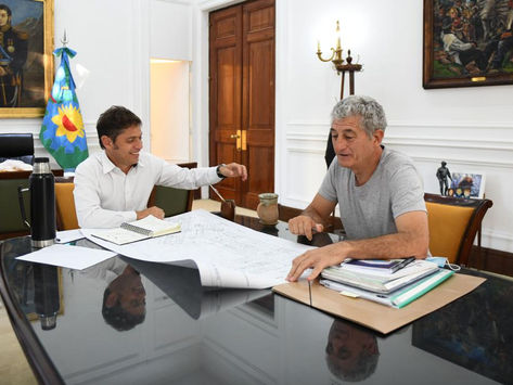 Kicillof se reunió con el intendente de Villa Gesell