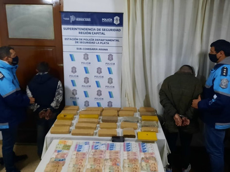 La Plata | Secuestran 30 kilos de marihuana y detienen a dos personas durante un operativo