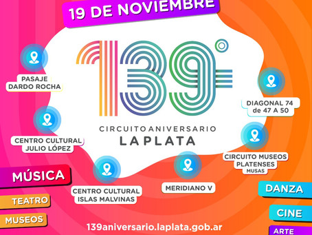 Con la participación de más de 700 artistas, La Plata celebra su 139º aniversario