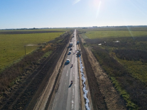 Avanza la obra de repavimentación de la Ruta 215 que conecta a Monte con la capital bonaerense
