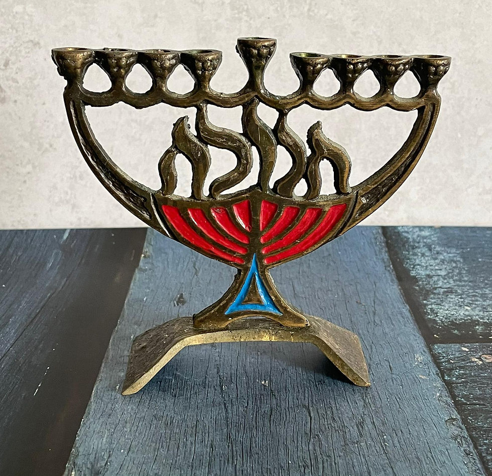 תמונה ממוזערת: חניתה - חנוכיה פליז תוצרת חן חולון  ישראל