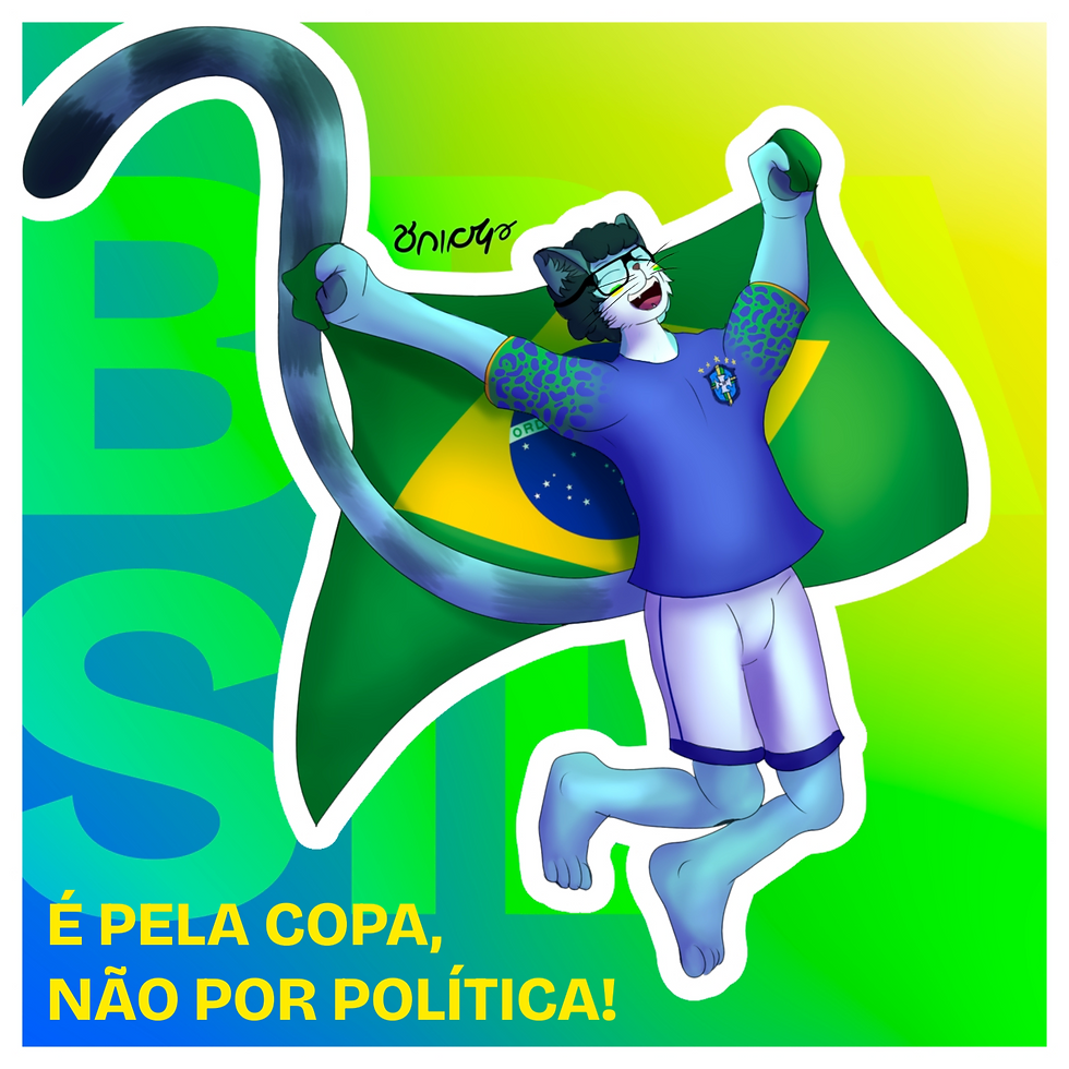 Vini torcendo pelo hexa na Copa 2026