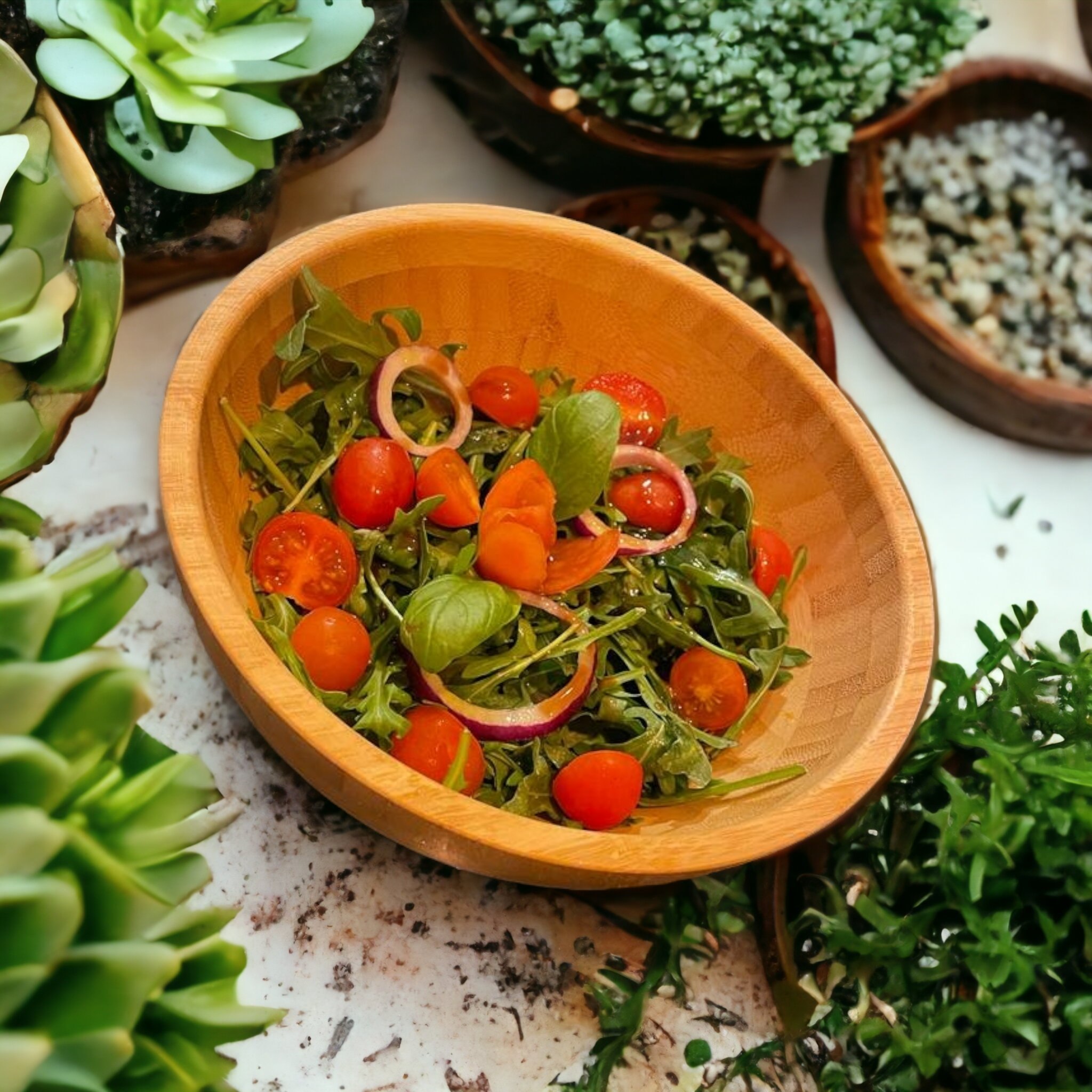 Arranged Food and Objects