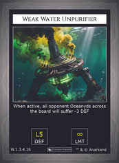 Weak Water Unpurifier