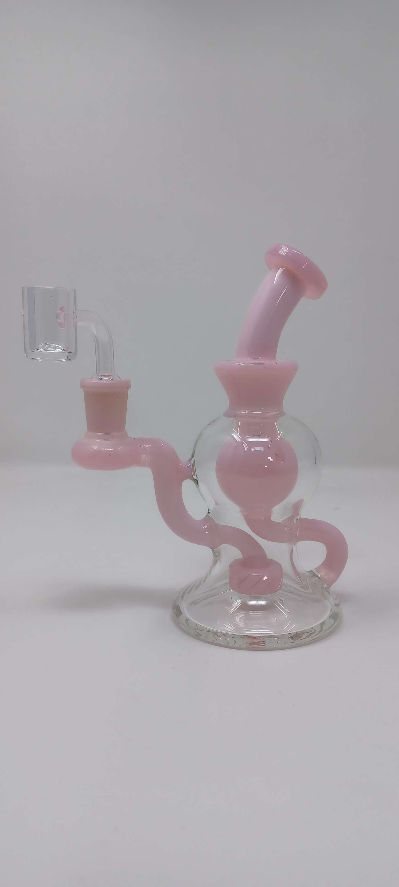 7" ball recycler. 14mm.  Pink