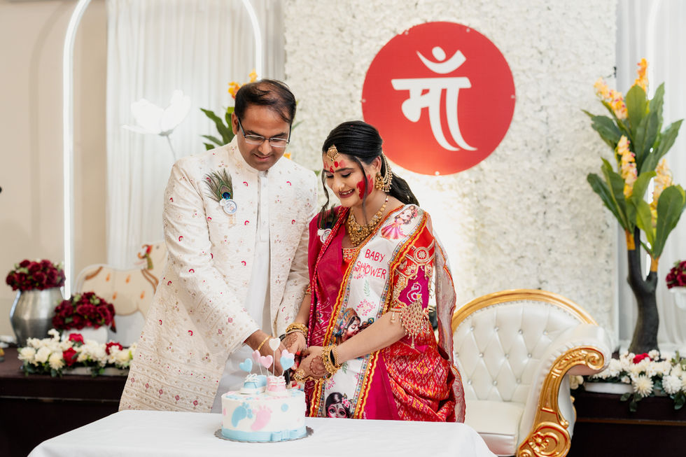 Elegant Baby Shower Cake Cutting Ceremony and Celebration
