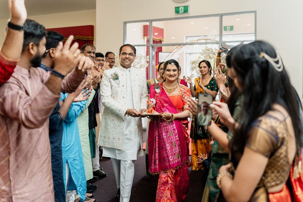Grand Entry for Indian Baby Shower and Maternity Celebration