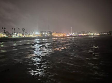 Boardwalk Lights Across the Water