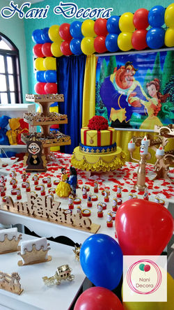 Decoração A Bela e a Fera